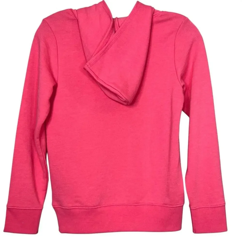 Gap Kids Hot Pink and Grey Logo Hoodie Size L (10) NWT